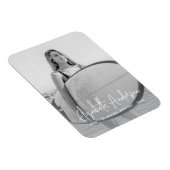 In Love Memory Memorial Beerdigung Modernes Foto Magnet (Rechte Seite)