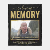In Love Memory Memorial Bild Fleece Blanket (Vorderseite)