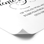 In Love Memory Memorial Candle Burns Sign Poster (Ecke)