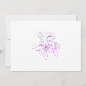 In Love Memory Memorial Elegante Flora Ankündigung (Rückseite)