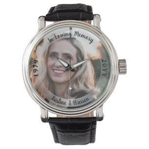 In Love Memory Memorial Foto Birth Death Watch Armbanduhr