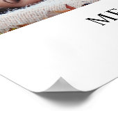 In Love Memory Memorial Foto Collage Beerdigung Poster (Ecke)