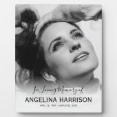 In Love Memory | Memorial-Foto Fotoplatte (Vorderseite)