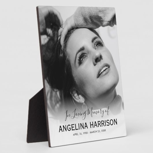 In Love Memory | Memorial-Foto Fotoplatte (Seite)