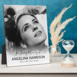 In Love Memory | Memorial-Foto Fotoplatte