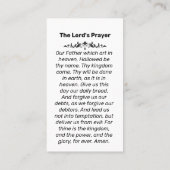 In Love Memory Memorial Foto Prayer Card Visitenkarte (Rückseite)