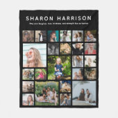 In Love Memory | Memorial für FotoCollage Fleecedecke (Vorderseite)