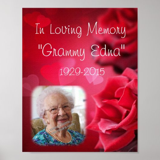 In Love Memory Memorial - In Memory Poster Foto (Vorne)