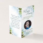 In Love Memory Memorial Keepake (Vorderseite)