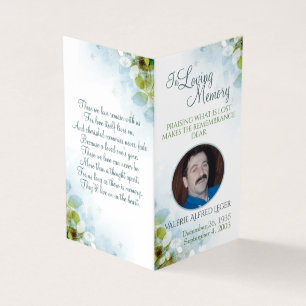 In Love Memory Memorial Keepake