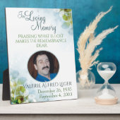 In Love Memory Memorial Keepake Fotoplatte (Seite)