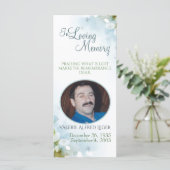 In Love Memory Memorial Keepake Sympathy Card (Stehend Vorderseite)