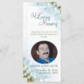 In Love Memory Memorial Keepake Sympathy Card (Vorne/Hinten)