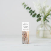 In Love Memory Memorial Lesezeichen Card Mini Visitenkarte (Stehend Vorderseite)