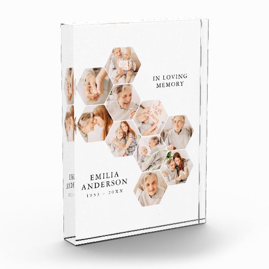 In Love Memory Memorial Modern Collage Fotoblock (Links)