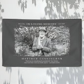 In Love Memory Memorial Modern Simple Foto Banner