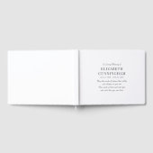 In Love Memory Memorial Modern Simple Gästebuch (Voll)