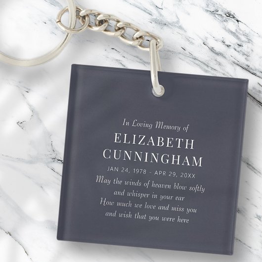 In Love Memory Memorial Modern Simple Schlüsselanhänger