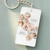 In Love Memory Memorial Moderne Foto Collage Schlüsselanhänger