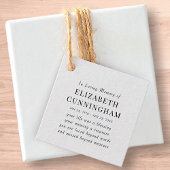 In Love Memory Memorial Modernes einfaches Angebot Geschenkanhänger