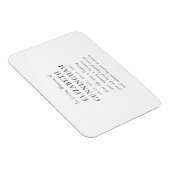 In Love Memory Memorial Modernes einfaches Angebot Magnet (Rechte Seite)
