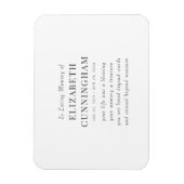 In Love Memory Memorial Modernes einfaches Angebot Magnet (Vertikal)