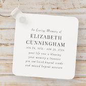 In Love Memory Memorial Modernes einfaches Angebot Schlüsselanhänger