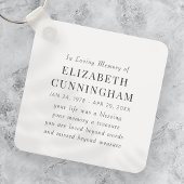 In Love Memory Memorial Modernes einfaches Angebot Schlüsselanhänger