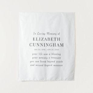 In Love Memory Memorial Modernes einfaches Angebot Wandteppich