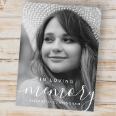 In Love Memory Memorial Modernes elegantes Foto Postkarte