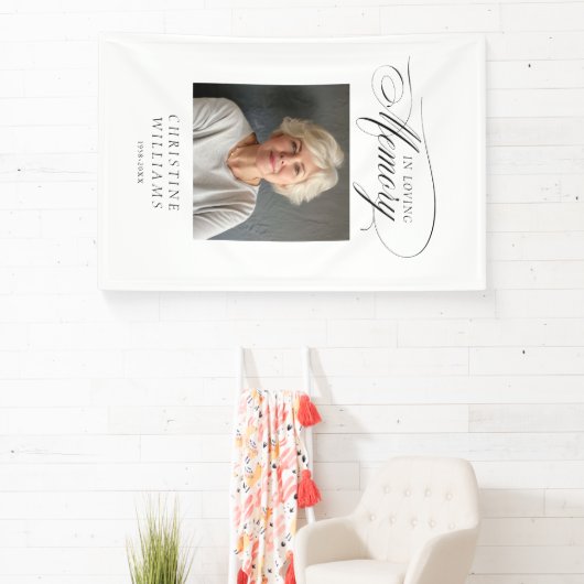 "In Love Memory!" Memorial, Name, Foto Banner (InSitu)