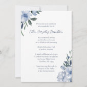 In Love Memory Memorial Service Einladung (Rückseite)