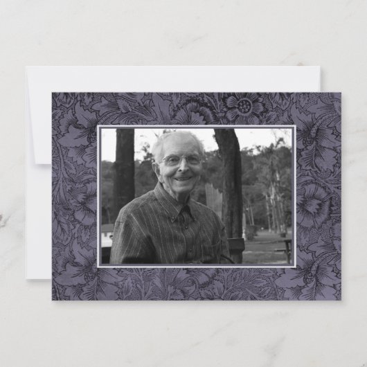 In Love Memory Memoriam Death Notice Foto Einladung (Vorderseite)