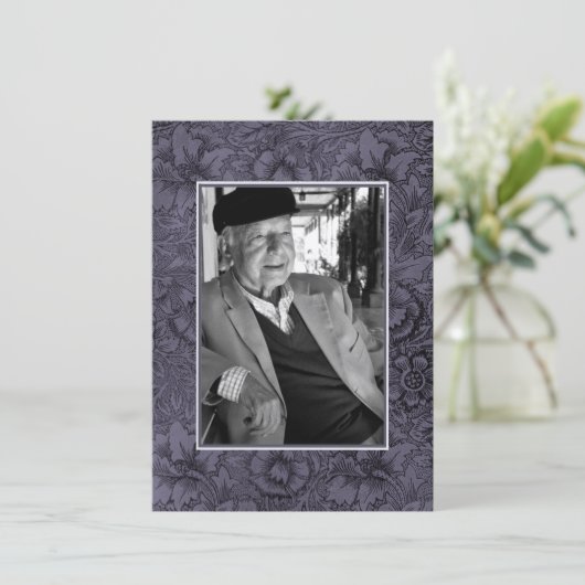 In Love Memory Memoriam Death Notice Foto Einladung (Stehend Vorderseite)