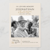 In Love Memory Modern 2-Foto-Elegante Gedenkstätte Programm (Vorderseite)