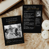 In Love Memory Modern 2-Foto-Elegante Gedenkstätte Programm