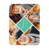 In Love Memory Modern Cross Multi Foto Magnet (Vertikal)