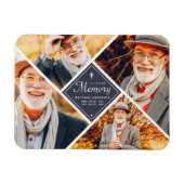 In Love Memory Modern Cross Multi Foto Magnet (Horizontal)