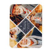 In Love Memory Modern Cross Multi Foto Magnet (Vertikal)