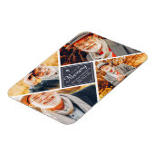 In Love Memory Modern Cross Multi Foto Magnet (Linke Seite)