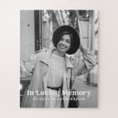 In Love Memory Modern Custom Foto Memorial Puzzle (Vertikal)