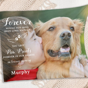 In Love Memory Modern Custom Foto Pet Memorial Fleecedecke