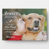 In Love Memory Modern Custom Foto Pet Memorial Fotoplatte (Vorderseite)