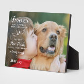 In Love Memory Modern Custom Foto Pet Memorial Fotoplatte (Seite)