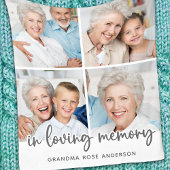 In Love Memory Modern Foto Collage Fleecedecke