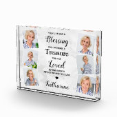 In Love Memory Modern Marble Beileid Memorial Fotoblock (Rechts)