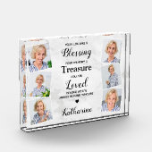 In Love Memory Modern Marble Beileid Memorial Fotoblock (Links)