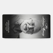 In Love Memory Modern Memorial/Beerdigung Foto Banner (Horizontal)