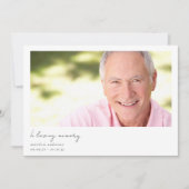 In Love Memory Modern Minimal Foto Bereavement Dankeskarte (Vorderseite)