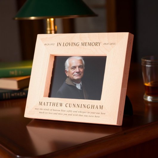 In Love Memory Modern Simple Minimalistisch Geätzte Rahmen